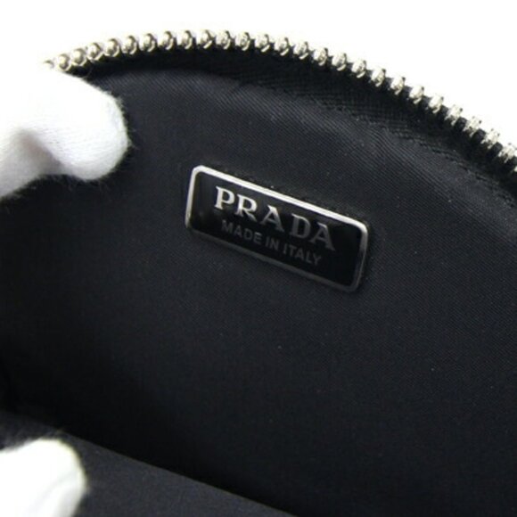 PRADA Black Leather Pochette Shoulder Bag - Picture 6 of 7
